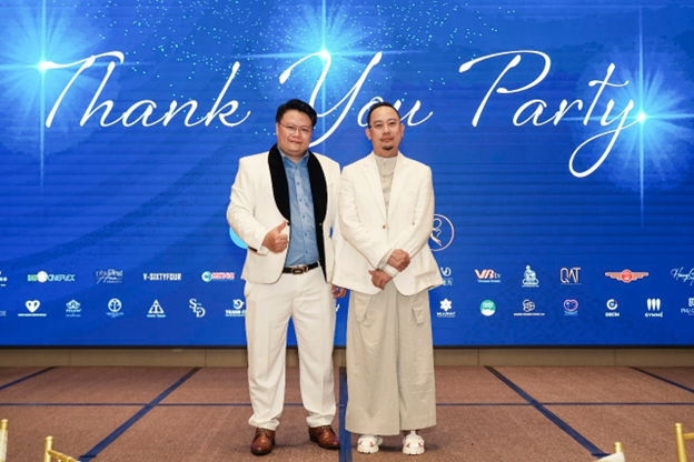 Ông Phan Hồng Quân cùng Ông Võ Việt Chung – Chủ tịch – Nhà sáng lâp cuộc thi Miss Ocean Hoa hậu Đại dương Việt Nam