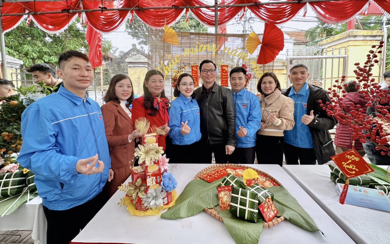 Đội dự thi Đoàn xã Duyên Hà.