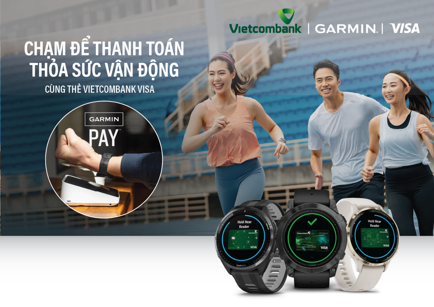 A person and person running with smart watches
Description automatically generated