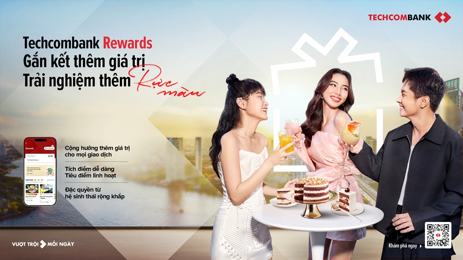 Techcombank Rewards: “Bật” là tặng