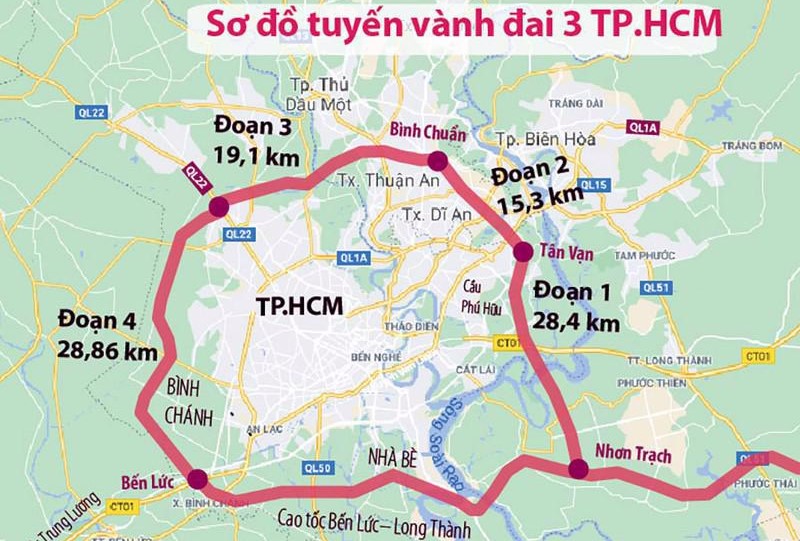 Hỗ trợ giải quyết dứt điểm nguồn vật liệu san lấp đường vành đai 3 TPHCM