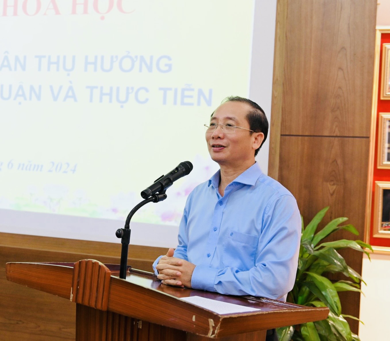 PGS.TS. Nguyễn Bá Chiến, Giám đốc Học viện phát biểu chỉ đạo tại Hội thảo.