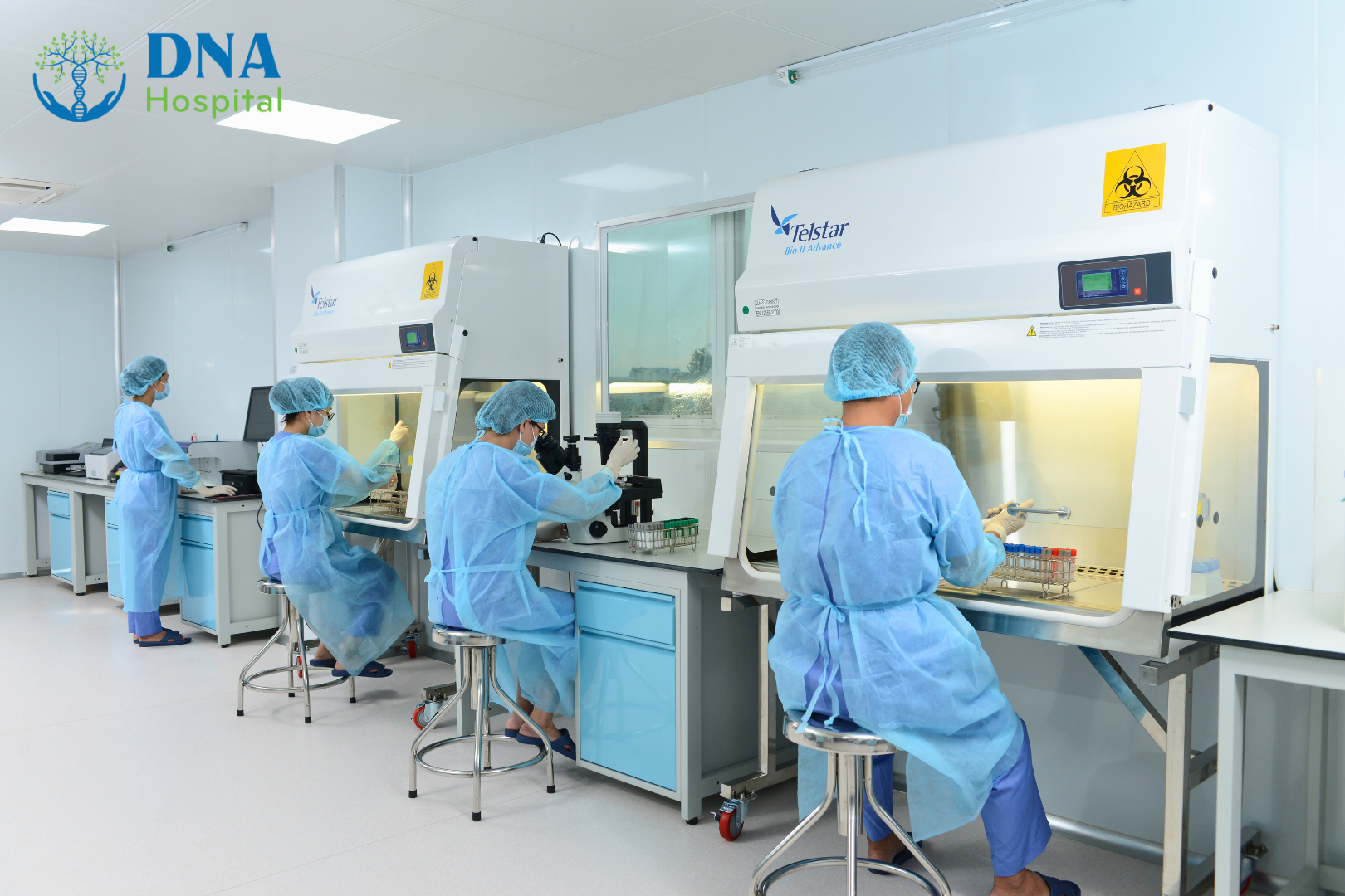 phòng LAB đạt chuẩn GMP WHO thuộc Ngân hàng mô tế bào gốc được Bộ Y tế cấp phép