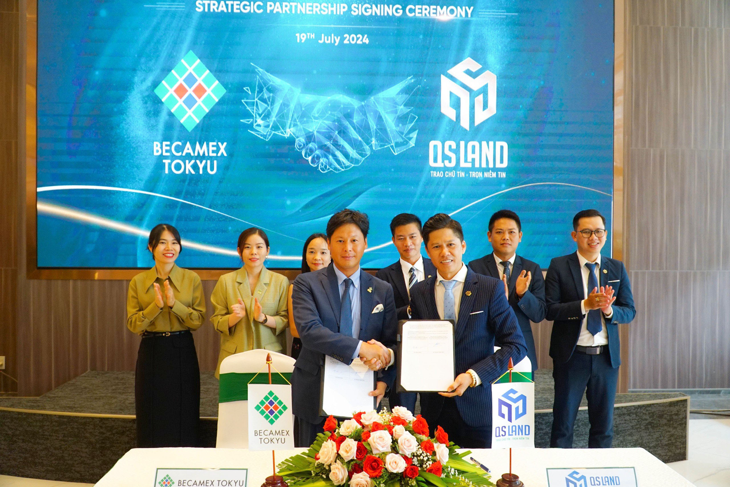 Lễ ký kết hợp tác chiến lược giữa Becamex Tokyu và QS Land