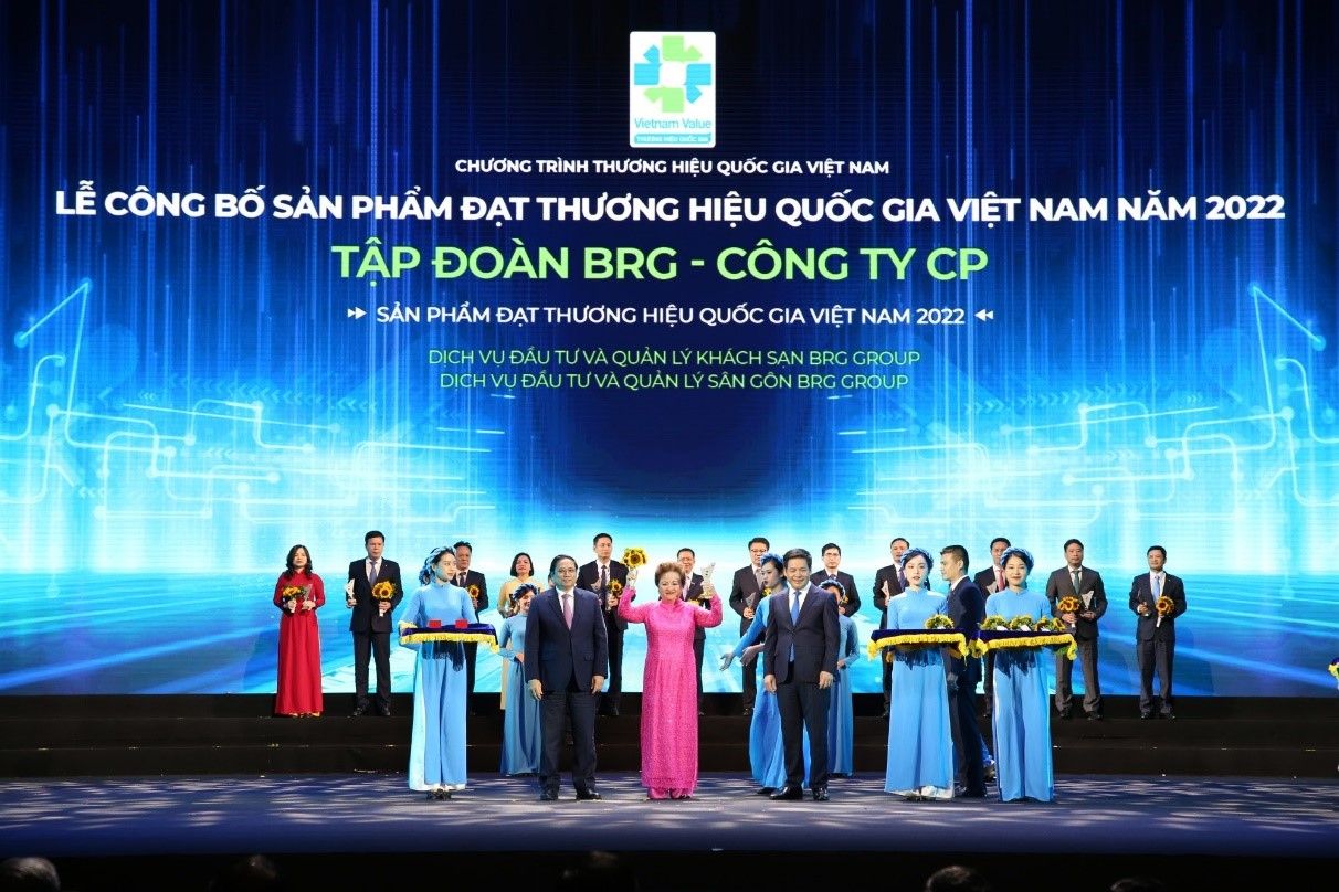 Nhiều thương hiệu thuộc Tập đoàn BRG được vinh danh “Thương hiệu Quốc gia Việt Nam năm 2022”