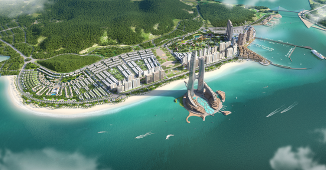 Quần thể đô thị nghỉ dưỡng Sun Elite City quy mô 324 ha. (Ảnh: Sun Property)