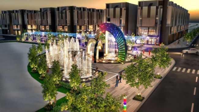 Phối cảnh không gian công cộng và cây xanh Ion City