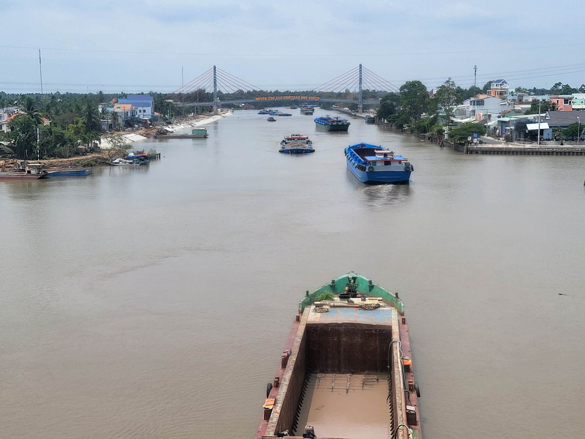 Nỗ lực thi công đảm bảo tiến độ dự án Nâng cấp kênh Chợ Gạo